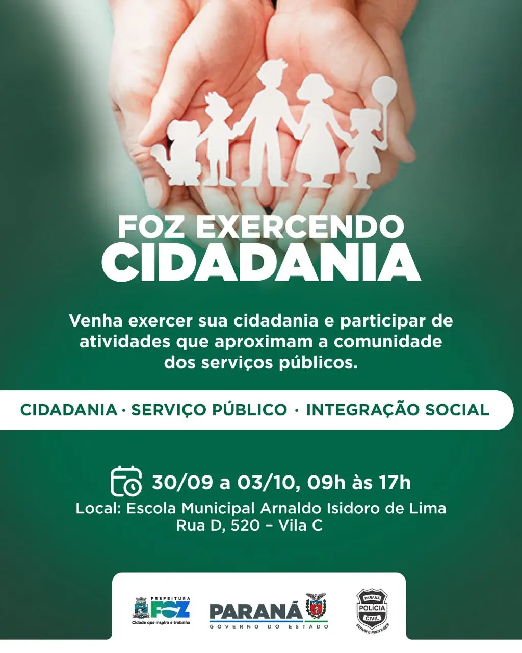 Ação social Foz Exercendo Cidadania