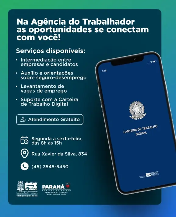 Vagas de emprego Foz do Iguaçu