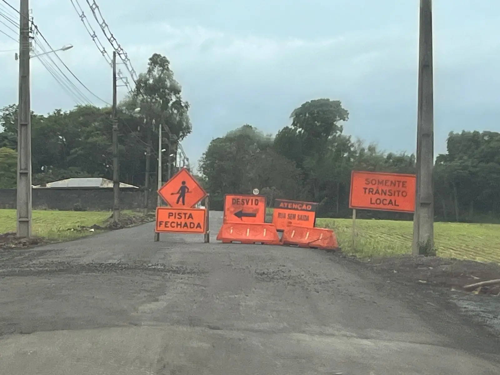 Obras na Avenida Maria Bubiak Foz do Iguaçu