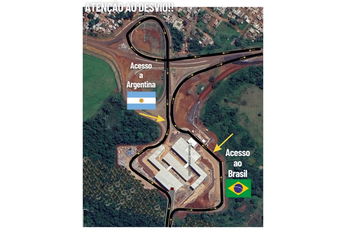 Desvio no acesso à Ponte Tancredo Neves