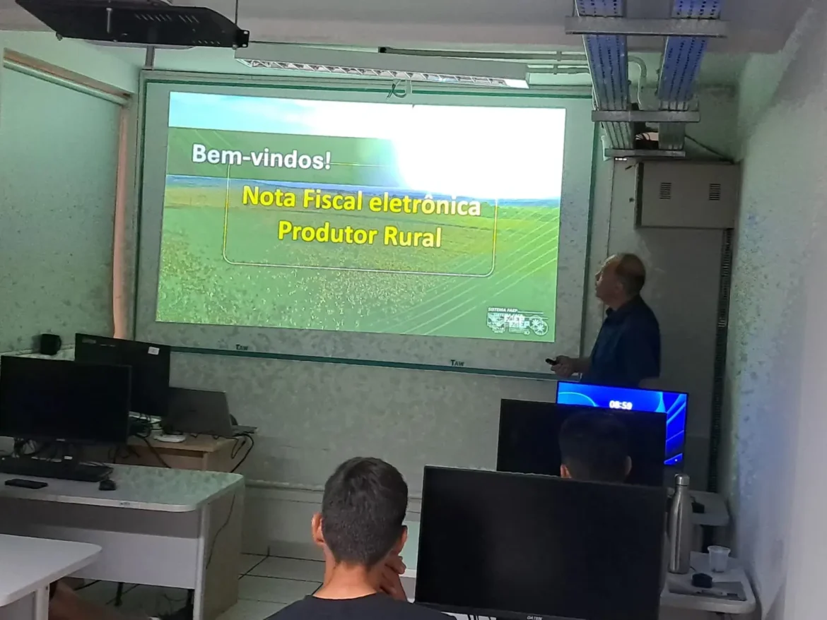 capacitação sobre Nota Fiscal Eletrônica para produtores rurais
