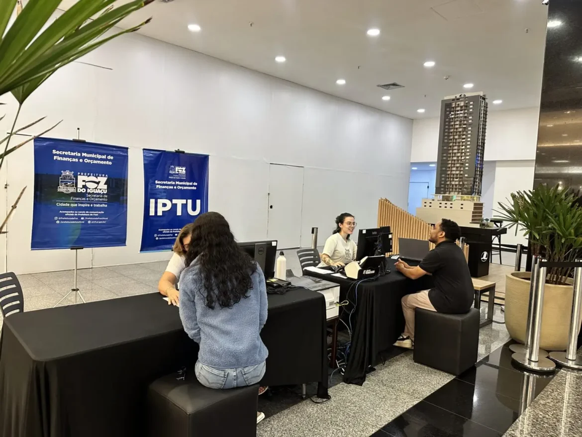 Plantão itinerante IPTU 2026 Cataratas JL Shopping